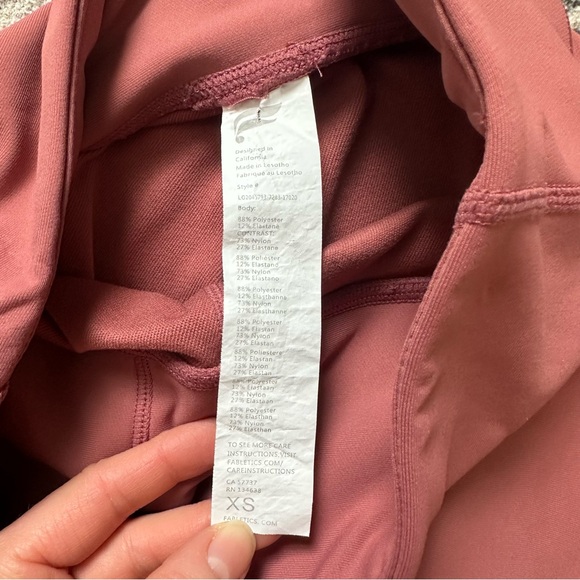 Fabletics High-Waisted Mauve Leggings - Picture 3 of 3